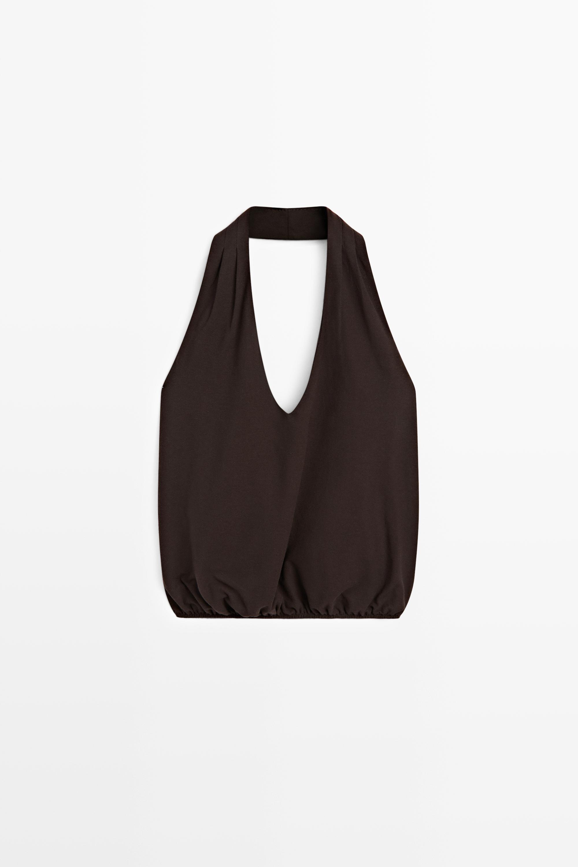 Top encolure américaine bas élastique coton
